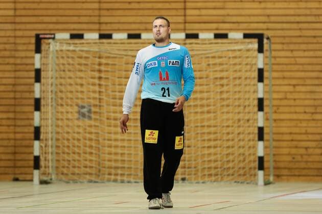 01.08.2018, xtgx, Handball Testspiel, SC Magdeburg - Japan, emspor, v.l. Dario Quenstedt (Magdeburg, 21) Freisteller, Einzelbild, Ganzkörper Beetzendorf