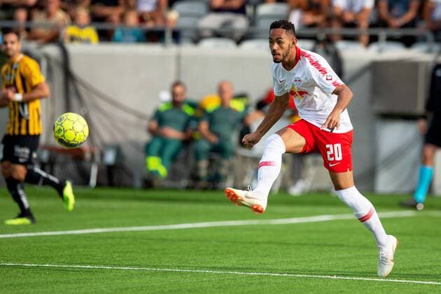 180802 Matheus Cunha of Leipzig during the UEFA Europa League qualifying match between Häcken and RB Leipzig on August 2, 2018 in Gothenburg. Copyright: MICHAELxERICHSEN BB180802MI018