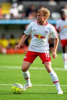 180802 Emil Forsberg of Leipzig during the UEFA Europa League qualifying match between Häcken and RB Leipzig on August 2, 2018 in Gothenburg. Copyright: MICHAELxERICHSEN BB180802MI019