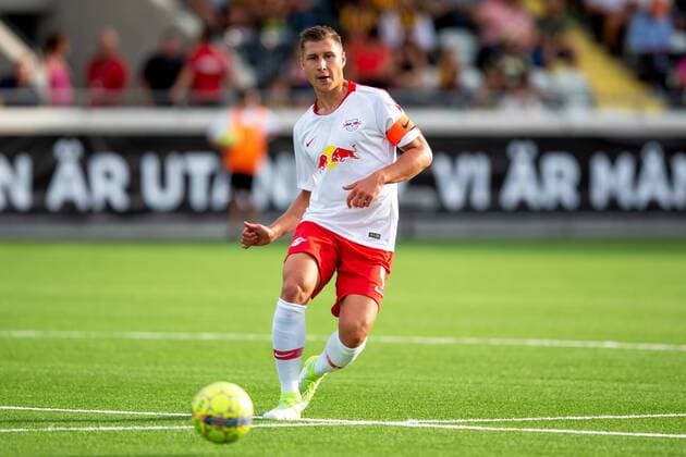 180802 Willi Orban of Leipzig during the UEFA Europa League qualifying match between Häcken and RB Leipzig on August 2, 2018 in Gothenburg. Copyright: MICHAELxERICHSEN BB180802MI021