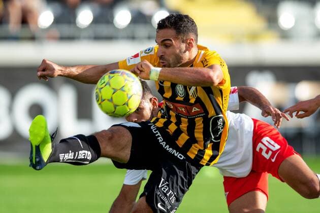 180802 Mervan Celik of Häcken during the UEFA Europa League qualifying match between Häcken and RB Leipzig on August 2, 2018 in Gothenburg. Copyright: MICHAELxERICHSEN BB180802MI027