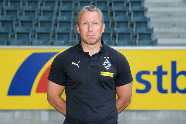 Fußball, Borussia Mönchengladbach Porträttermin Co-Trainer Frank Geideck; VfL Borussia Mönchengladbach; 1. BL, 2018 2019