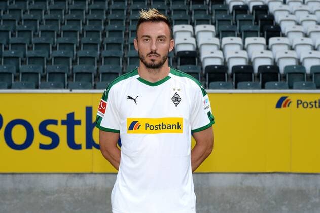 Fußball, Borussia Mönchengladbach Porträttermin Josip Drmic; VfL Borussia Mönchengladbach; 1. BL, 2018 2019