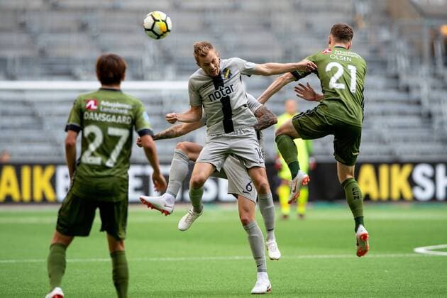 180802 Sebastian Larsson of AIK during the UEFA Europa League qualifying match between AIK and Nordsjälland on August 2, 2018 in Stockholm. Copyright: JONATHANxNÄCKSTRAND BB180802JN010