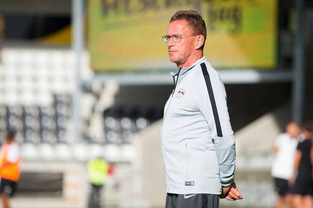 180802 Coach Ralf Rangnick of Leipzig during the UEFA Europa League qualifying match between Häcken and RB Leipzig on August 2, 2018 in Gothenburg. Copyright: MICHAELxERICHSEN BB180802MI034