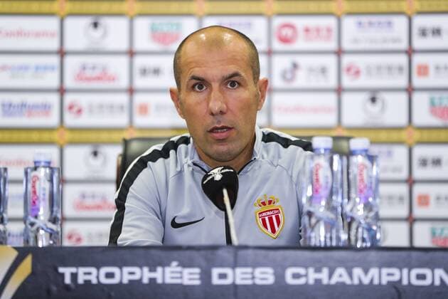 SHENZHEN, CHINA - AUGUST 03: Head coach Leonardo Jardim of AS Monaco attends a press conference PK Pressekonferenz at Universiade Stadium, one day before the French Super Cup or Trophee des Champions against Paris Saint-Germain on August 3, 2018 in Shenzhen, Guangdong Province of China.  Copyright: xVCGx CFP111160808193 