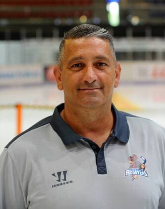 Iserlohn, Deutschland, 03.08.2018, DEL, Pressetermin Porträt Porträttermin Spielerportraits, Iserlohn Roosters , Betreuer Andre Grillo (Iserlohn) ( DeFodi521