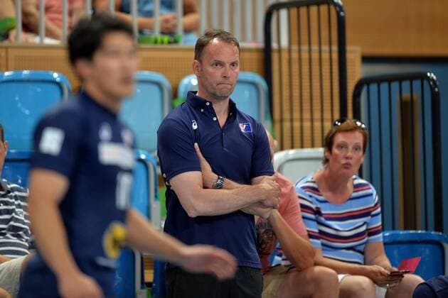 Handball, Herren, Saison 2018 19, Mini-Turniner in der MBS-Arena, Japan - 1. VfL Potsdam, Cheftrainer Dagur Sigurdsson (Japan), 03.08.18, Copyright: xMichaelxHundtx xMatthiasxKochx