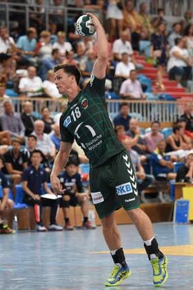 Handball, Herren, Saison 2018 19, Mini-Turniner in der MBS-Arena, Füchse Berlin - Japan, Hans Lindberg (Nr. 18, Füchse Berlin), 03.08.18, Copyright: xMichaelxHundtx xMatthiasxKochx