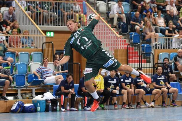Handball, Herren, Saison 2018 19, Mini-Turniner in der MBS-Arena, Füchse Berlin - Japan, Mattias Zachrisson (Nr. 21, Füchse Berlin), 03.08.18, Copyright: xMichaelxHundtx xMatthiasxKochx