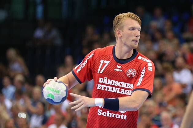 17. Jacob Cement Cup, Handball, Testspiel, 03.08.18 Simon Jeppsson (SG Flensburg-Handewitt, 17)
