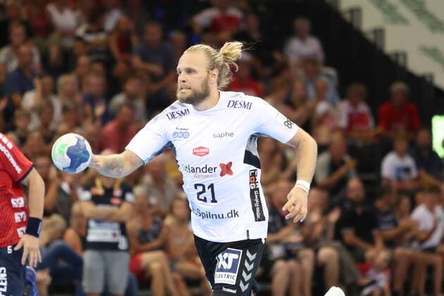 17. Jacob Cement Cup, Handball, Testspiel, 03.08.18 Henrik Moellgaard (Aalborg Handbold, 21)