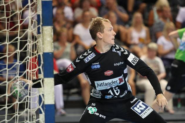 17. Jacob Cement Cup, Handball, Testspiel, 03.08.18 Mikael Aggefors (Aalborg Handbold, 16)