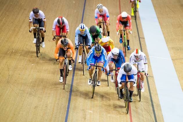 Sport Bilder des Tages 180803 Daniel Babor of the Czech Republic competes in the pack of Men s Track cycling Rad Radsport Bahnrad Bahn 15km Scratch Race during the European Championships on August 3, 2018 in Glasgow. Photo: Jon Olav Nesvold BILDBYRN kod JE 160282 Copyright: JONxOLAVxNESVOLD BB180803JE069