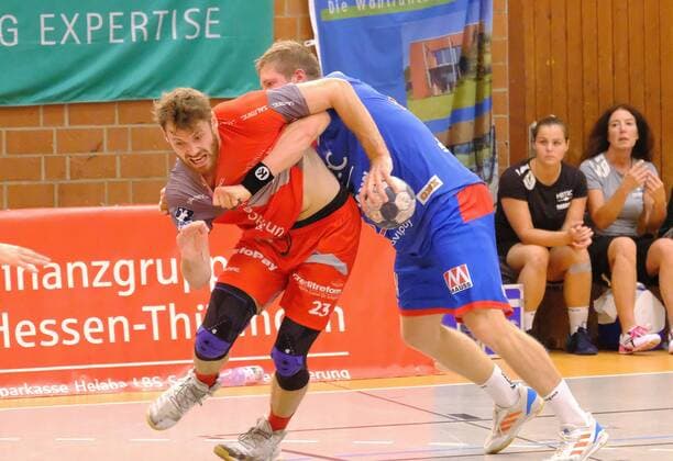 03.08.2018, xkhx Sparkassen-Handballcup 2018 MT Melsungen gegen HC Erlangen Simon Birkefeld (21, MT Melsungen)