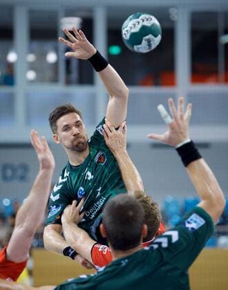 Handball 03.08.2018 Saisonstart Saison 2018 2019 BLITZTURNIER in der MBS Arena Potsdam FUECHSE Berlin geg 1 VfL Potsdam Fabian WIEDE 3 Fuechse