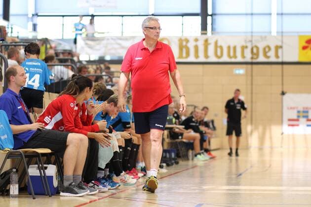 Trainer Dirk Leun (Buxtehude) Wittlicher Handball-Cup --- Handball --- 04.08.2018 Wittlicher Handball-Cup --- Handball --- 04.08.2018 Wittlich Copyright: xEIBNER RenexWeissx EP_RWS