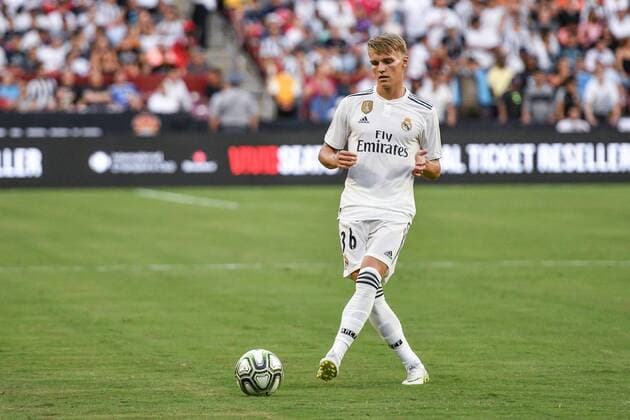 August 4, 2018 - Landover, Maryland, U.S - Real Madrid forward MARTIN ODEGAARD (36) in action during the game held at FedExField in Landover, Maryland. International Champions Cup Soccer 2018 - Real Madrid 3:1 Juventus - ZUMAs146 20180804_zap_s146_006 Copyright: xAmyxSandersonx