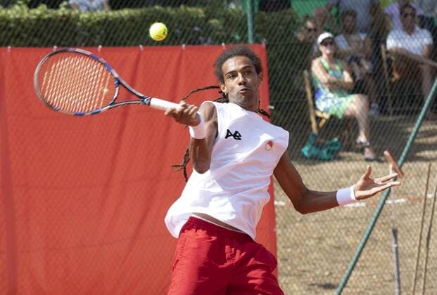 Tennis Bundesliga Rot Weiss Köln - Kurhaus Aachen Koeln Deutschland Datum: 05.08.2018 Dustin Brown (RW Köln)