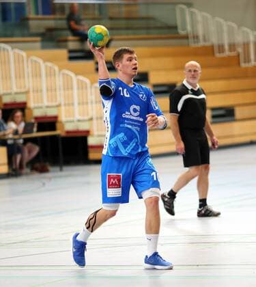 Handball - Weininselturnier Groß-Umstadt - Saison 2018 - 2019 - 05.08.2018 - Groß-Umstadt v. l. Michael Wagner TV Büttelborn Aktion, Einzelbild -