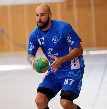 Handball - Weininselturnier Groß-Umstadt - Saison 2018 - 2019 - 05.08.2018 - Groß-Umstadt v. l. Tim Müller TV Büttelborn Einzelbild, Einzelbild -