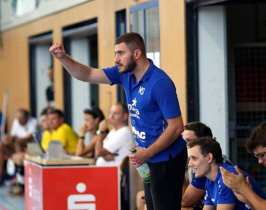 Handball - Weininselturnier Groß-Umstadt - Saison 2018 - 2019 - 05.08.2018 - Groß-Umstadt v. l. Marko Sokicic Trainer MSG Groß-Umstadt Aktion, Einzelbild -