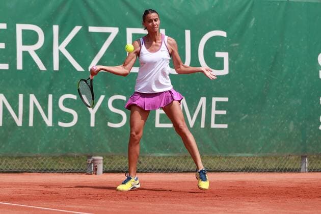 Melis Sezer (Tuerkei) im Match gegen Varvara Flink (Russland) 21. boso Ladies Open Hechingen, am 05. 08. 2018 21. boso Ladies Open Hechingen, am 05. 08. 2018 Hechingen Copyright: xEIBNER Benjamin_Laux EP_BLU