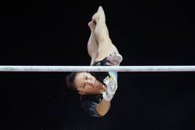 Sport Bilder des Tages 180805 Kim Bui of Germany competes in the final of women s uneven bars in Artistic Gymnastics during the European Championships on August 5, 2018 in Glasgow. Photo: Joel Marklund BILDBYRN kod JM 87768 Copyright: JOELxMARKLUND BB180805JM130