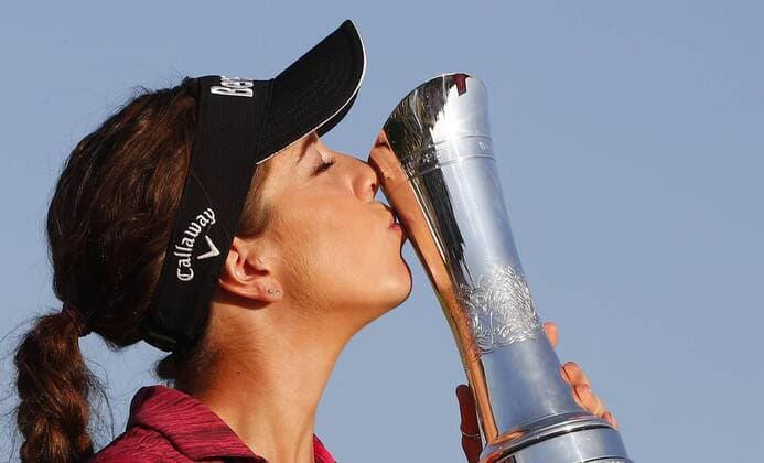 Sport Themen der Woche KW31 Sport Bilder des Tages Golf - 2018 Ricoh Women™s British Open - Sunday, Fourth Round Georgia Hall of England wins The Women s British Open at Royal Lytham & St Annes. COLORSPORT LYNNE CAMERON 