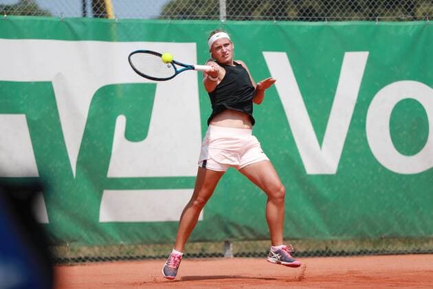 Johana Markova (Tschechien) im Match gegen Anna Giulia Remondina (Italien) 21. boso Ladies Open Hechingen, am 05. 08. 2018 21. boso Ladies Open Hechingen, am 05. 08. 2018 Hechingen Copyright: xEIBNER Benjamin_Laux EP_BLU