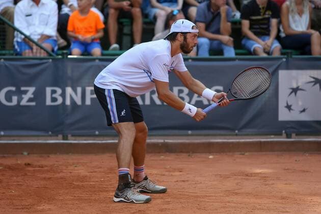 Gdynia, 05.08.2018 Miedzynarodowy Turniej Tenisowy Sopot Open. Final gry pojedynczej. Gdynia. Polska, International Tenis ATP Tennis Herren Challenger Sopot Open. Singles final. Gdynia. Poland, NZ:Paolo Lorenzi (ITA) Fot. Tomasz Zasinski 058sport.pl NEWSPIX.PL --- Newspix.pl  20180805_C5D_6592_208_ZAS