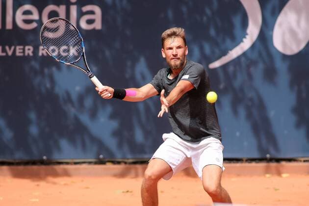 Gdynia, 05.08.2018 Miedzynarodowy Turniej Tenisowy Sopot Open. Final gry podwojnej. Gdynia. Polska, International Tenis ATP Tennis Herren Challenger Sopot Open. Doubles final. Gdynia. Poland, NZ:Szymon Walkow (POL) Fot. Tomasz Zasinski 058sport.pl NEWSPIX.PL --- Newspix.pl  20180805_IMG_3394_355_ZAS