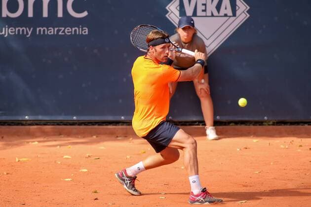 Gdynia, 05.08.2018 Miedzynarodowy Turniej Tenisowy Sopot Open. Final gry pojedynczej. Gdynia. Polska, International Tenis ATP Tennis Herren Challenger Sopot Open. Singles final. Gdynia. Poland, NZ:Daniel Gimena-Traver (ESP) Fot. Tomasz Zasinski 058sport.pl NEWSPIX.PL --- Newspix.pl  20180805_IMG_3775_280_ZAS