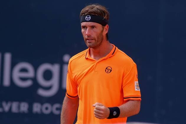 Gdynia, 05.08.2018 Miedzynarodowy Turniej Tenisowy Sopot Open. Final gry pojedynczej. Gdynia. Polska, International Tenis ATP Tennis Herren Challenger Sopot Open. Singles final. Gdynia. Poland, NZ:Daniel Gimena-Traver (ESP) Fot. Tomasz Zasinski 058sport.pl NEWSPIX.PL --- Newspix.pl  20180805_IMG_3927_310_ZAS