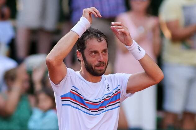 Gdynia, 05.08.2018 Miedzynarodowy Turniej Tenisowy Sopot Open. Final gry pojedynczej. Gdynia. Polska, International Tenis ATP Tennis Herren Challenger Sopot Open. Singles final. Gdynia. Poland, NZ:Paolo Lorenzi (ITA) Fot. Tomasz Zasinski 058sport.pl NEWSPIX.PL --- Newspix.pl  20180805_IMG_3932_317_ZAS