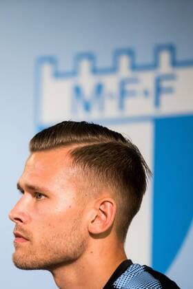 180806 Arn?r Ingvi Traustason of Malmö FF during a press conference PK Pressekonferenz and practice ahead of the UEFA Champions League qualifying match between Malmö FF and Vidi on August 6, 2018 in Malmö. Photo: Mathilda Ahlberg BILDBYRN Cop 178 Copyright: MATHILDAxAHLBERG BB180806MA081
