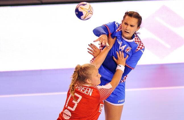 2018.08.07 Kielce Pilka reczna Mlodziezowe Mistrzostwa Swiata w Pilce Recznej Kobiet do lat 18 Dania - Chorwacja N z Tena Petika Foto Norbert Barczyk PressFocus 2018.08.07 Kielce Handball IHF Youth U18 Womens World Championship WM Weltmeisterschaft 2018 Denmark - Croatia Tena Petika Credit: Norbert Barczyk PressFocus NEWSPIX.PL --- Newspix.pl FRANCE OUT!  20180807NB0206