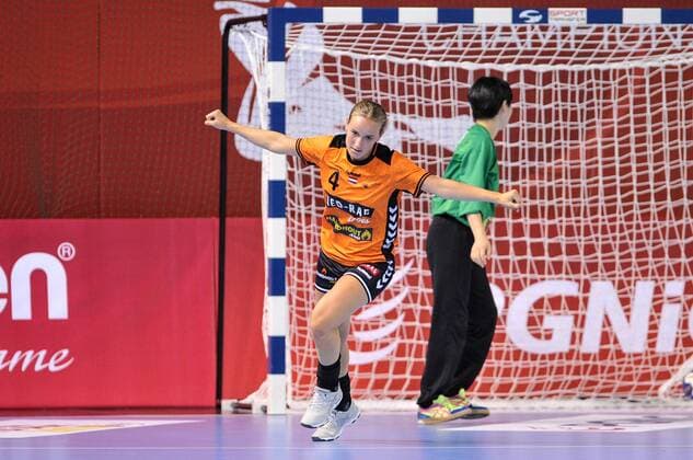 2018.08.07 Kielce Pilka reczna Mlodziezowe Mistrzostwa Swiata w Pilce Recznej Kobiet do lat 18 Japonia - Holandia N z Nikita Van Der Vliet Foto Rafal Rusek PressFocus 2018.08.07 Kielce Handball IHF Youth U18 Womens World Championship WM Weltmeisterschaft 2018 Japan - Netherlands Nikita Van Der Vliet Credit: Rafal Rusek PressFocus NEWSPIX.PL --- Newspix.pl france out!  20180807PF_RR253