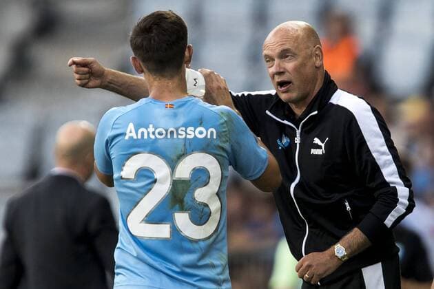 180807 Head coach Uwe Rösler of Malmö FF during the UEFA Champions League qualifying match between Malmö FF and Vidi on August 7, 2018 in Malmö. Photo: Mathilda Ahlberg BILDBYRN Cop 178 Copyright: MATHILDAxAHLBERG BB180807MA027