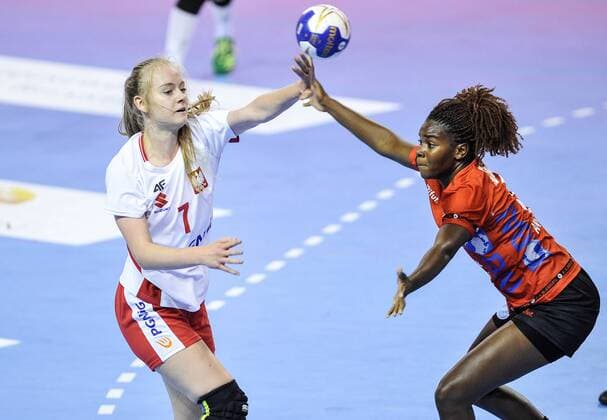 2018.08.07 Kielce Pilka reczna Mlodziezowe Mistrzostwa Swiata w Pilce Recznej Kobiet do lat 18 Polska - Angola N z Lucyna Sobecka Foto Rafal Rusek PressFocus 2018.08.07 Kielce Handball IHF Youth U18 Womens World Championship WM Weltmeisterschaft 2018 Poland - Angola Lucyna Sobecka Credit: Rafal Rusek PressFocus NEWSPIX.PL --- Newspix.pl FRANCE OUT!  20180807PF_RR675