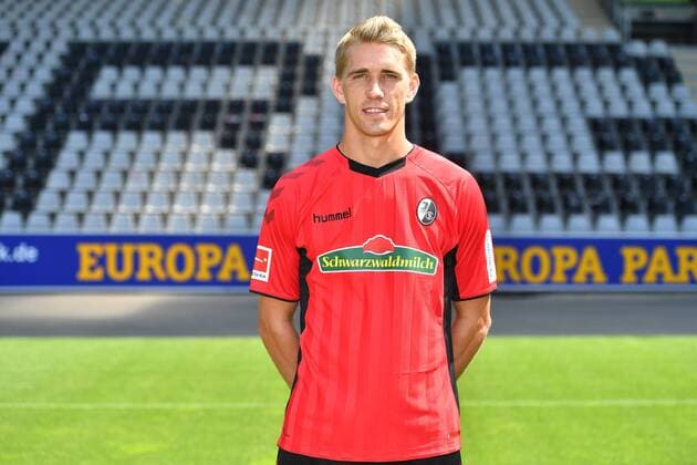 Nils Petersen; SC Freiburg; 1. Bundesliga, Portraettermin 2018 2019 1. Bundesliga - 2018 2019 - Portraettermin SC Freiburg Freiburg Copyright: xEIBNER SvenxLaeglerx EP_SLR