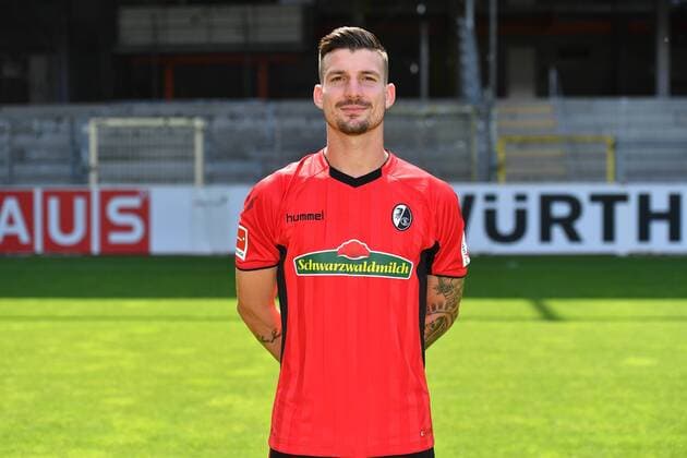 Jerome Gondorf; SC Freiburg; 1. Bundesliga, Portraettermin 2018 2019 1. Bundesliga - 2018 2019 - Portraettermin SC Freiburg Freiburg Copyright: xEIBNER SvenxLaeglerx EP_SLR