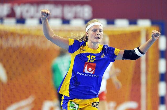 2018.08.08 Kielce Pilka reczna Mlodziezowe Mistrzostwa Swiata w Pilce Recznej Kobiet do lat 18 Szwecja - Dania N z DAHLSTROM Cornelia radosc Foto Norbert Barczyk PressFocus 2018.08.08 Kielce Handball IHF Youth U18 Womens World Championship WM Weltmeisterschaft 2018 Sweden - Denmark DAHLSTROM Cornelia radosc Credit: Norbert Barczyk PressFocus NEWSPIX.PL --- Newspix.pl  20180808NB0018