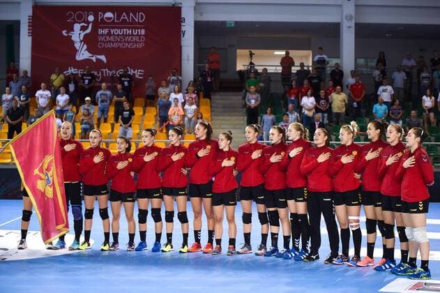 2018.08.08 Kielce Pilka reczna Mlodziezowe Mistrzostwa Swiata w Pilce Recznej Kobiet do lat 18 Czarnogora - Hiszpania N z Foto Lukasz Laskowski PressFocus 2018.08.08 Kielce Handball IHF Youth U18 Womens World Championship WM Weltmeisterschaft 2018 Montenegro - Spain Credit: Lukasz Laskowski PressFocus NEWSPIX.PL --- Newspix.pl FRANCE OUT!  20180808LUK_528