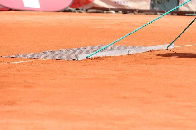 Platzpflege in der Spieluterbrechung, 21 Boso Ladies Open, Tennis, ITF, Achtelfinale, 2018, 09.08.2018, 21 Boso Ladies Open, Tennis, ITF, Achtelfinale, 2018, 09.08.2018 Hechingen Copyright: xLangerx xEibner-Pressefotox EP_HLR