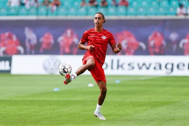 09.08.2018, xtgx, Fussball Europa League 3. Qualirunde, RB Leipzig - CS Universitatea Craiova emspor, v.l. Yussuf Poulsen (Leipzig, 9) Leipzig