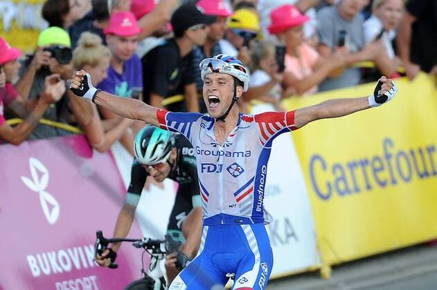 2018.08.09 Zakopane Kolarstwo , 75. Tour de Pologne UCI World Tour 75. Tour de Pologne - etap VI - Zakopane - Bukovina Resort N z Georg Preidler - zwyciezca - na mecie 6. etapu Foto Krzysztof Porebski PressFocus NEWSPIX.PL 2018.08.09 Zakopane Cycling , 75. Tour de Pologne UCI World Tour 75. Tour de Pologne - Stage 6 - Zakopane - Bukovina Resort Georg Preidler - zwyciezca - na mecie 6. etapu Credit: Krzysztof Porebski PressFocus --- Newspix.pl  20180809PF_KP052