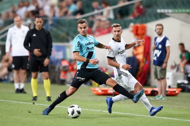 WARSZAWA 09.08.2018 PIERWSZY MECZ III RUNDA ELIMINACYJNA LIGA EUROPY SEZON 2018 19: LEGIA WARSZAWA - FOOTBALL 1991 DUDELANGE --- UEFA EUROPA LEAGUE FIRST LEG THIRD QUALIFYING ROUND MATCH: LEGIA WARSAW - F91 DUDELANGE DANEL SINANI DOMINIK NAGY FOT. PIOTR KUCZA FOTOPYK NEWSPIX.PL --- Newspix.pl  180809PYK0036