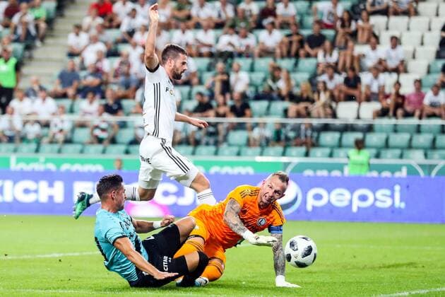 09.08.2018 WARSZAWA, LAZIENKOWSKA PILKA NOZNA (FOOTBALL), 3 RUNDA ELIMINACJI DO LIGI EUROPY UEFA (3TH QUALIFICATION ROUND UEFA EUROPEAN LEAGUE) MECZ (GAME ) LEGIA WARSZAWA - F91 DUDELANGE NZ PATRICK STUMPF, INAKI ASTIZ, ARKADIUSZ MALARZ FOTO LUKASZ GROCHALA CYFRASPORT NEWSPIX.PL --- Newspix.pl  20180809CSLG0021