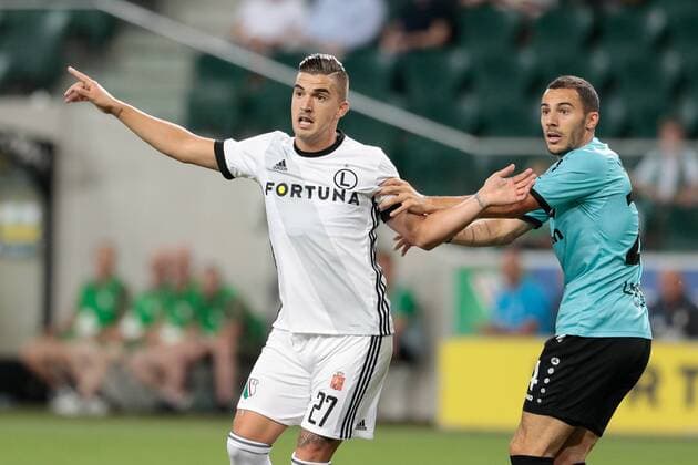 09.08.2018 Warszawa Pilka nozna Liga Europy UEFA, trzecia runda eliminacyjna, pierwszy mecz Legia Warszawa - F91 Dudelange N z Carlitos Lopez Foto Adam Starszynski PressFocus NEWSPIX.PL 09.08.2018 Warsaw Football UEFA Europa League, third qualification round, first leg Legia Warszawa - F91 Dudelange Carlitos Lopez Credit Adam Starszynski PressFocus --- Newspix.pl  20180809PF_AS014